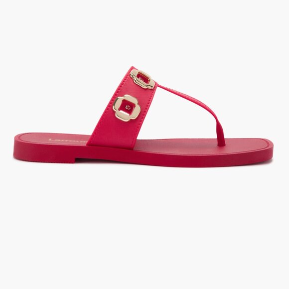 NEW Larroudé Milan Sandal (Women) 8/9M, SCARLET - Picture 3 of 4